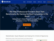 Tablet Screenshot of marketgrader.com